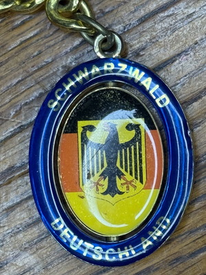 Black Forest keychain used, German