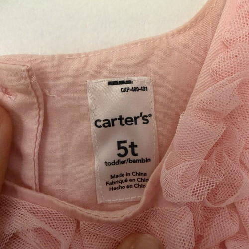 Carter's dress coral color like new, size 5 years