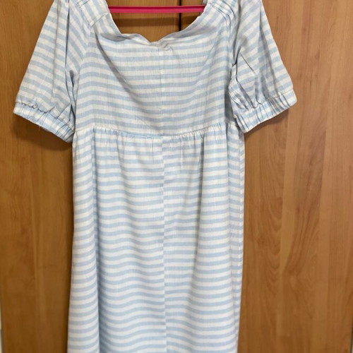 Zoe Black off-shoulder striped dress