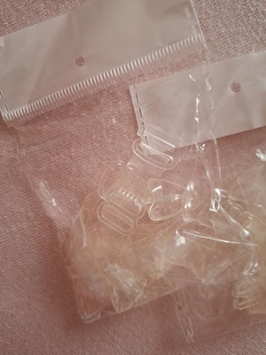 Transparent straps new, set of two