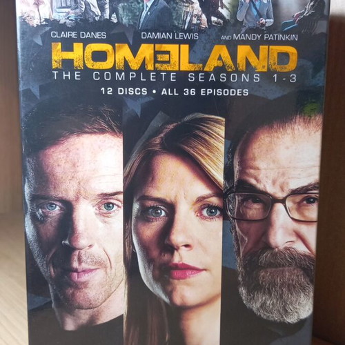 Homeland complete seasons 1-3 DVD with English subtitles