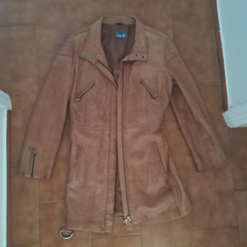 Leather women's coat Giorgio Ajutanti like new, brown, size L