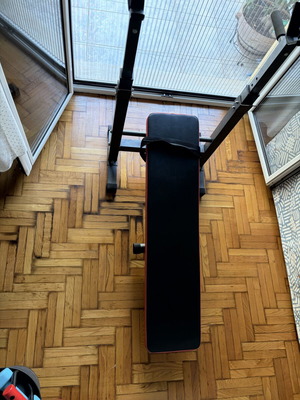 Viking workout bench like new, foldable, adjustable height