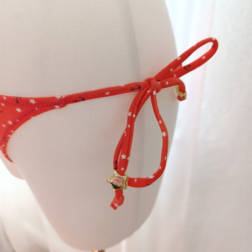 Springfield bikini new with tags, red-orange, size S, with ties