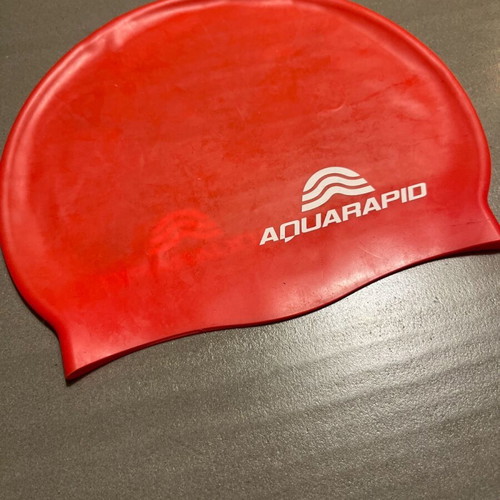 Aquarapid swimming cap like new, red