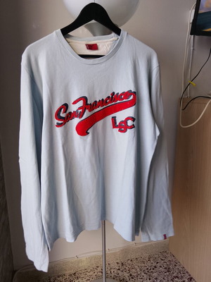 Levi's μακρυμάνικο T-shirt, γκρι και τιρκουάζ