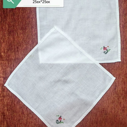 White napkins, set of 10