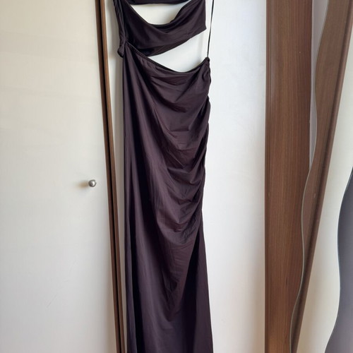 Dress Lycra with cut outs like new, Pink Woman, brown, size S
