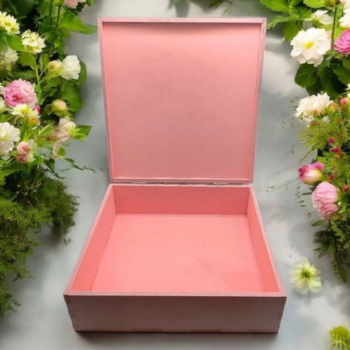 Wooden memory box for newborn with elephant theme made to order