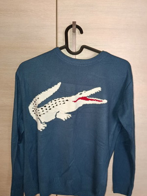 Children's sweater, blue and white, sizes 134-140 cm
