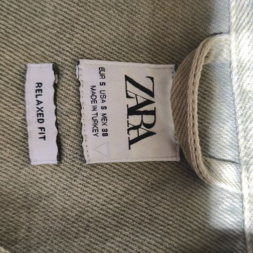 Zara khaki shirt like new, size S