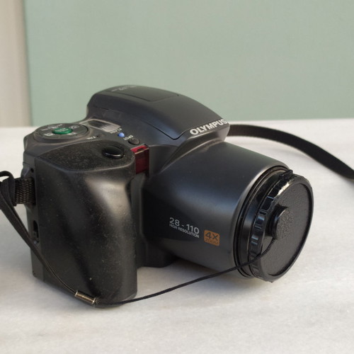 Olympus is100 35mm film camera used with 28-110mm autofocus lens