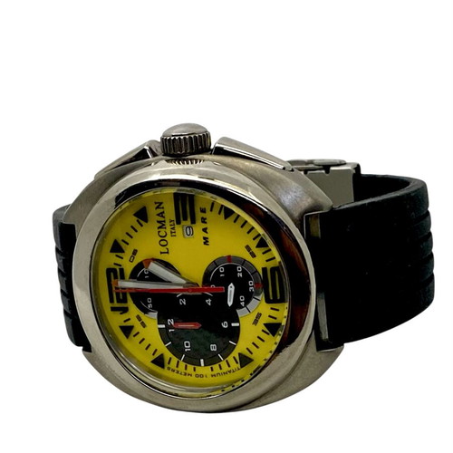 Locman titanium chronograph σαν καινούργιο, ανδρικό 45mm με ζαφείρι