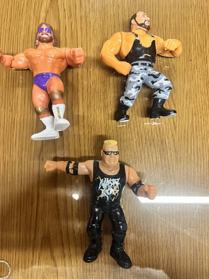 WWF Hasbro wrestling figure set, 1990s vintage
