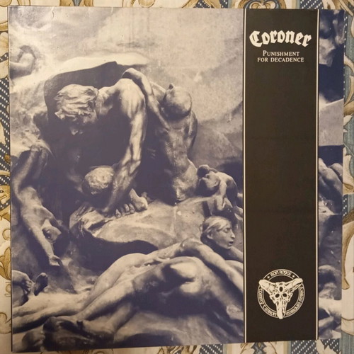 Coroner Punishment through Decadance 1988 vinyl record first edition like new, metal