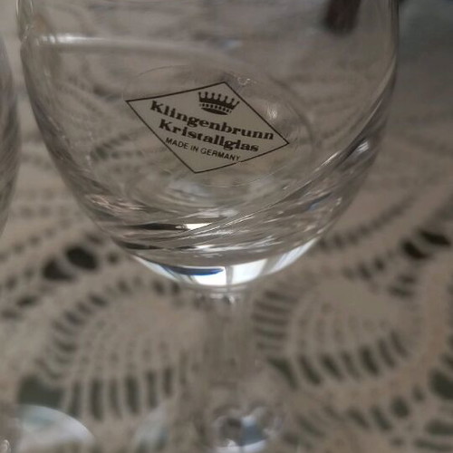 Klingenbrunn kristallglas liqueur glasses new, set of 2