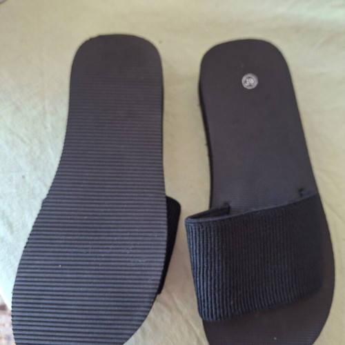 Flatform slippers new, black, sizes 38-39