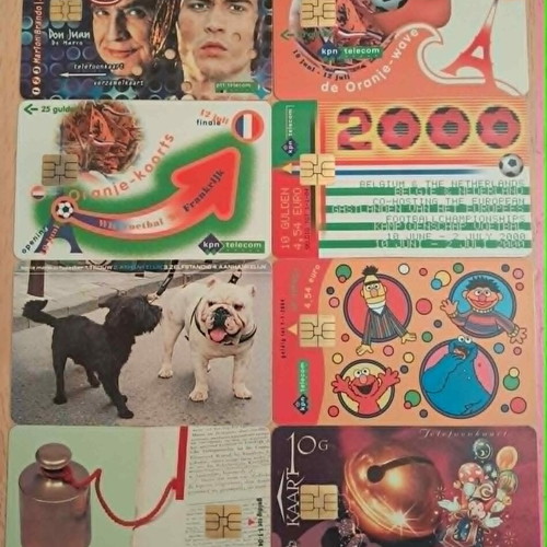 Dutch phone cards used, lot of 48 different