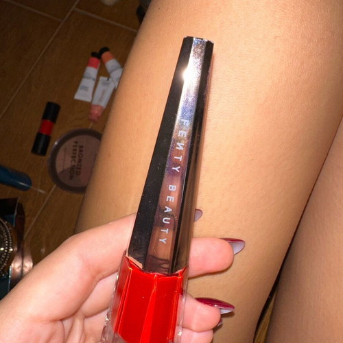 Fenty red lipstick lightly used