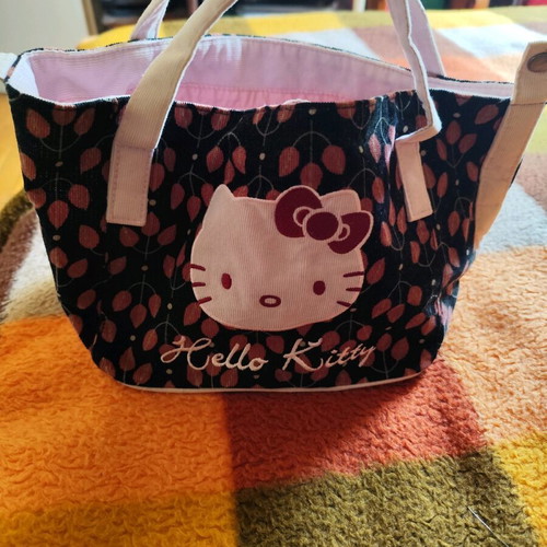 Τσάντα Hello Kitty κοτλέ μεταχειρισμένη