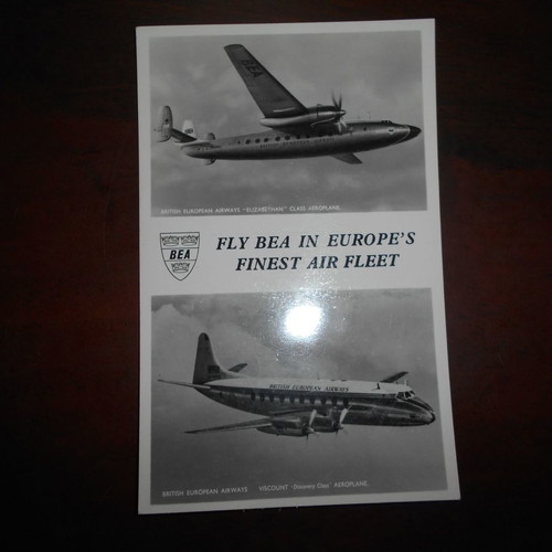 Propeller airplanes used postcards of British aviation