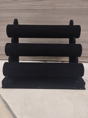 Velvet base for bracelets or watches used