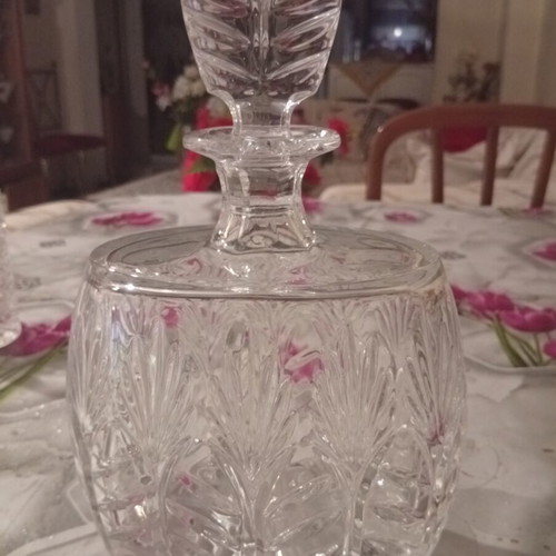 Crystal Carafe Luxury Engraved, new, height 26cm width 20cm
