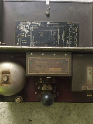 Telephone set D Mk V used, military, World War II