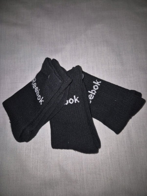 Reebok Kids Socks 3 Pairs Size 30-35 Black New