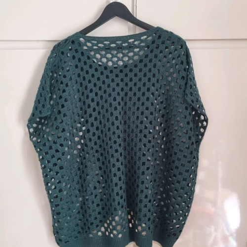 Boho Chic knitted blouse poncho like new