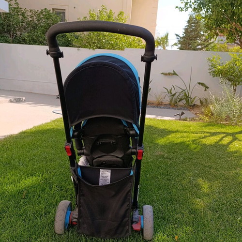 SmarTrike 6 in 1 STR3 Plus tricycle stroller used, blue