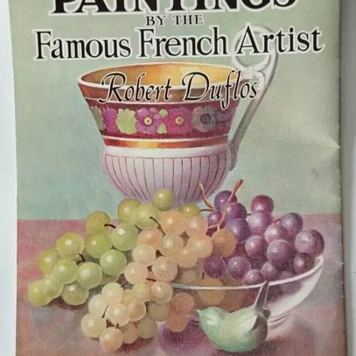 Paintings by French Artist Robert Duflos painting book used, 1980s