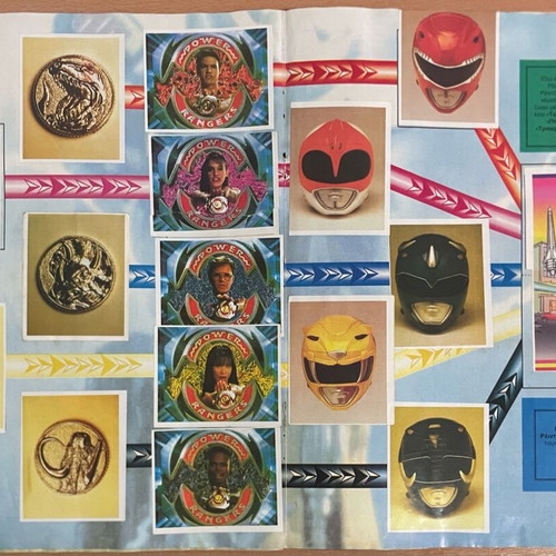 Power Ranger Carusel 1994 sticker album used