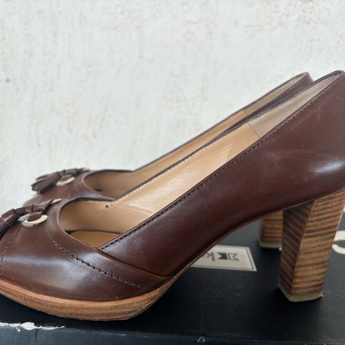 Kalogiou brown pumps like new, size 39.5