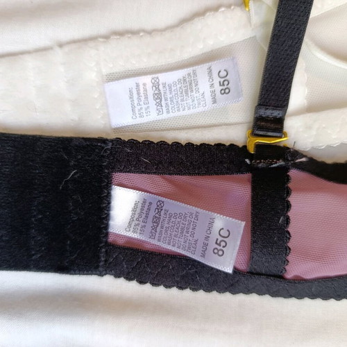 Lace bras size 85C new, pack of 2, black and white