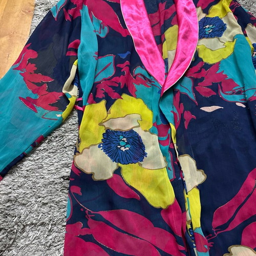 Karavan Floral Kimono Cardigan like new, colorful beach cover-up