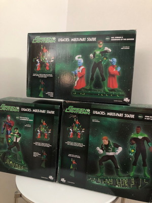 КОМПЛЕКТ СТАТУИ НА GREEN LANTERN CORPS от 3 КУТИИ ХАЛ ДЖОРДАН ГАЙ ГАРДНЕР КАЙЛ РЕЙНЪР ДЖОН СТЮАРТ + 
