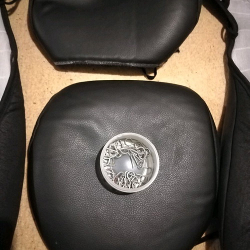 Industrial leather seat covers for compact car like new