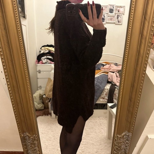 Zara sweater dress like new, brown