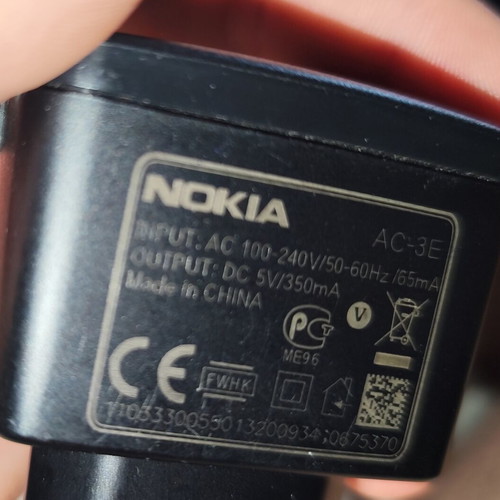 Nokia AC-3E charger like new, old model