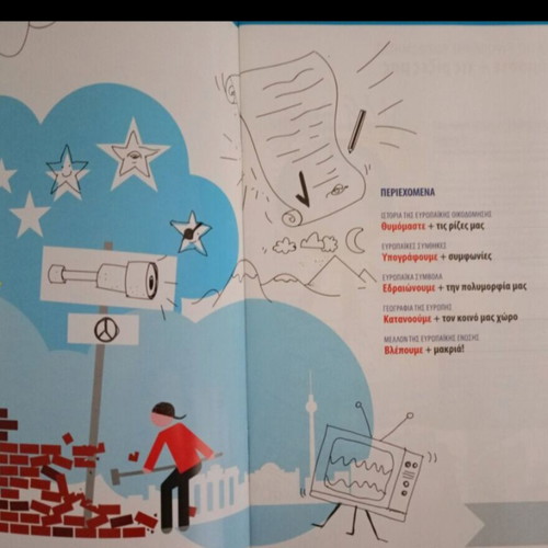 European Union Informative Leaflet Set with Map new