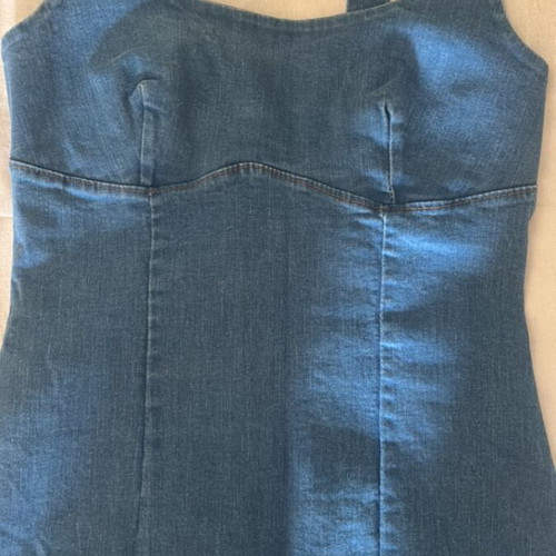 Denim dress, long, size M