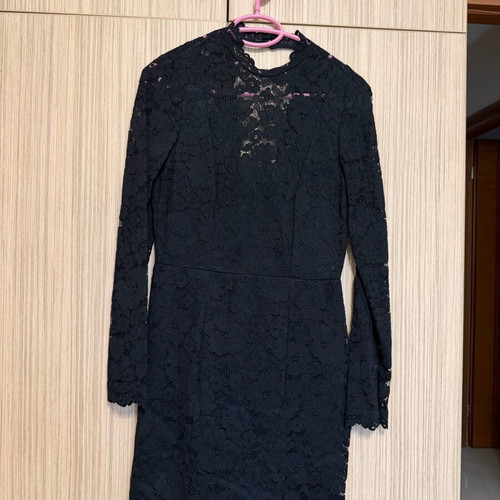Black lace dress H&M size 36 like new