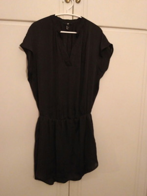 H&M black blouse dress used, size L/40/12