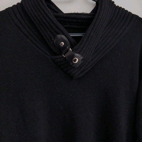 Men's knitted sweater used, size M, black
