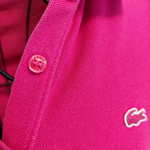 Lacoste women's pique polo shirt small fuchsia-dark pink like new