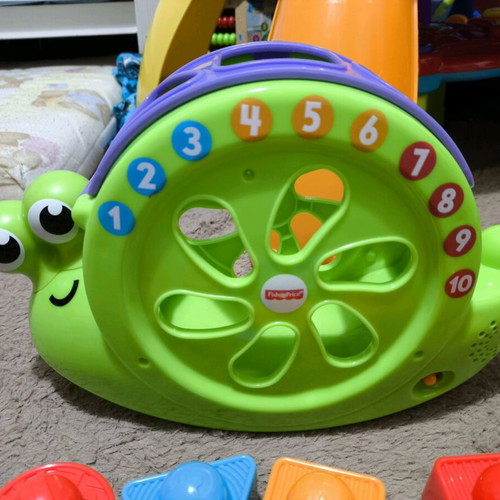 Fisher-Price educational turtle with shapes and numbers like new