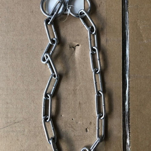 Dog Choke Collar Straight Chain 4mm x 60cm New