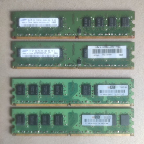 Ram DDR2 8GB (4x2GB) 800MHz PC2-6400U Samsung & HP dual channel set like new