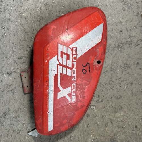 Honda C50 Super Cub GLX right side cover, red